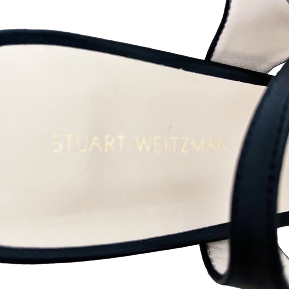 NEW Stuart Weitzman Align Heeled Sandals in Black - Picture 8 of 9